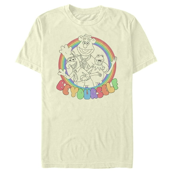 Men's The Muppets Be Yourself  Graphic Tee Beige X Large