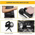 thumbnail image 4 of 15000 Lumens Rechargeable Super Bright Led Flashlight With 6 Light Modes, Waterproof Led Flashlight For Camping Emergency (black), 4 of 4