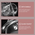 thumbnail image 3 of Transparent Glass Tea Kettle Tearoom Pot for Tea Brewing, 3 of 5