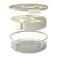 thumbnail image 4 of Six Compartments With Handle Kitchen Sealed Spice Storage Box Transparent Dry Fruit Snack Tray Large Capacity Refrigerator Fresh Box, 4 of 9