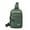 Green, variant on Xfvqtps Mens Chest Bag Adjustable Shoulder Strap Large Capacity Multi Compartment Multi-Purpose Fashion Waterproof Lightweight Portable Commuting Oxford Cloth Crossbody Bag Gray
