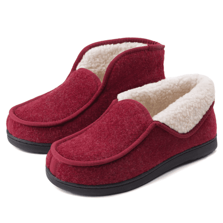 

Women‘s Fleece Liner Fuzzy Indoor Slippers Cute Slip On Solid Comfort Women‘s Shoes