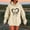 Beige, variant on JUSLIO Womens Shirts with Pockets Hoodies Sweatshirts Graphic Long Sleeve Sweatshirts Beige L