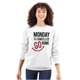 thumbnail image 3 of Monday Cancelled Go Home Weekend Vibe Unisex Plus Fleece Graphic Sweatshirt Brisco Brands 2X, 3 of 5