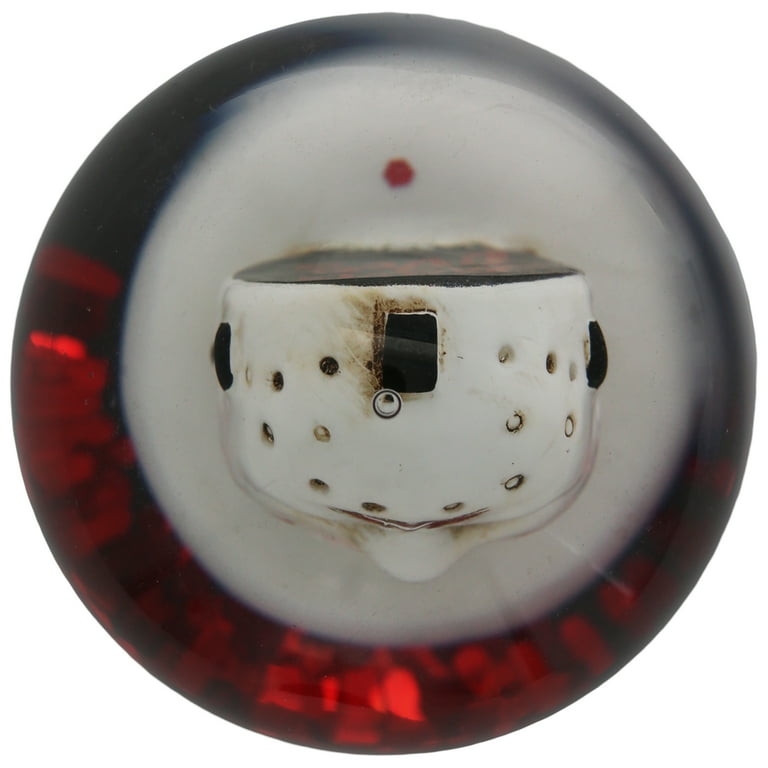 Friday The 13th Jason Mask Bust 45mm Mini Sculpted Snow Globe, Red