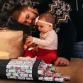 thumbnail image 4 of ProPik Wrapping Paper Storage Organizer Bag Store Up To 24 Rolls 40 Inch Heavy Duty Polyester plus PVC Clear Bag with Handles and Zippered Top for Gift Wrap and Ribbons (Black), 4 of 5
