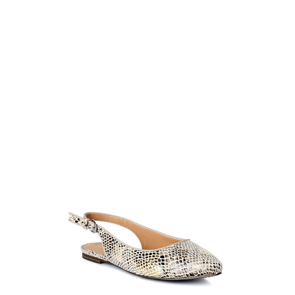 time and tru snakeskin flats