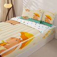 thumbnail image 3 of Homewish Cute Capybara Kid Zipper Full Size Comforter Sets with Fitted Sheet and 2 Pillowcases, Summer Ocean Animal Zipper Bedding Set, Polka Dots Reversible, 4-Piece, 3 of 6