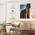 thumbnail image 5 of Elephant Stock Yosemite Fire Waterfall Wall Art - Vertical Multi Panel Canvas - Living Room Wall Decor - Nature Multi Panel - Orange And Gray Decor - 24" x 38", 5 of 8