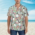 thumbnail image 5 of Biewer Terrier Dogs Flower Floral Men'S 3d Print Casual Button Down Shirts, Novelty Hawaiian Short Sleeves Xl, 5 of 7