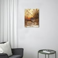 thumbnail image 3 of Sunset Splendor12x16 Oil Paintings & Wall Art Prints, Vintage Home Office Decor, 3 of 7