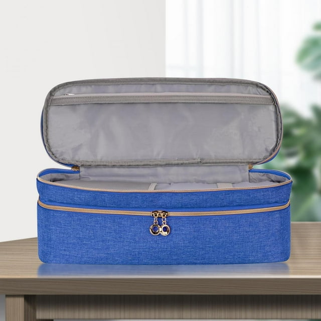 Estuche de viaje, estuche de viaje para secador de pelo, estuche de almacenamiento de viaje profesional a prueba de golpes, organizador para herramien
