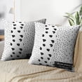 thumbnail image 3 of LALILO Throw Pillow Covers Black And White Collection Doodle Cushion Cover 18" x 18", 2 Pack, 3 of 6