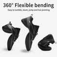 thumbnail image 5 of GlideMoves Black Cheer Shoes Girls Dance Sneakers Women Tennis Training Competition Tumbling Athletic Youth Hip Hop 2522 Women 8, 5 of 7