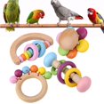 thumbnail image 4 of Uds. Juguete para loros, juguetes para masticar pájaros, juguete de madera colgante, juego de juguetes para loros, 4 of 7