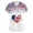 Watermelon Red #70, variant on Evdexr Independence Day Scrub Tops for Women Patriotic V Neck Scrubs 1776 2026 Short Sleeve Usa Flag Nursing Uniforms Lightweight Shirts with Pockets Deep Red XL