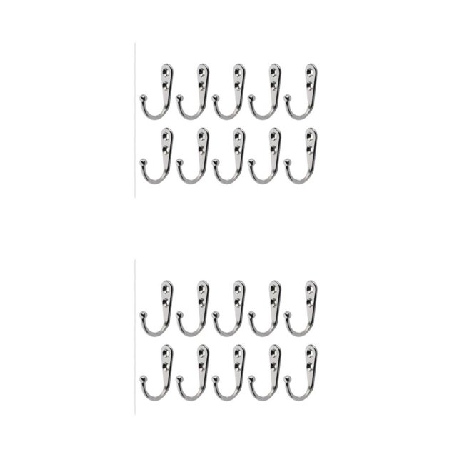 yingyy Wall Mount Hanger Small Size Organization Accessory Zinc Alloy Towel Clothes Hat Storage Hook Clothing Fixator Type 3 2Set