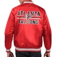 thumbnail image 3 of Men's Starter Red Atlanta Falcons Printed Team Logo Satin Varsity Full-Snap Jacket, 3 of 3