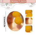 thumbnail image 3 of Egg Squishy Stress Reliever, Clear Double-Yolk Splat Ball, Soft Silicone Stress Relief Fidget, April Fools' Day Prank, 3 of 5