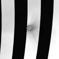 thumbnail image 5 of Jordan Manufacturing 23.5" x 24" Awning Onyx Black Stripe Square Tufted Outdoor Deep Seat Chair Back Cushion with Fabric Button, 5 of 10