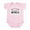 Petal Pink, variant on CafePress - MOM WOULD GO. Infant Bodysuit - Baby Light Bodysuit, Size Newborn - 24 Months