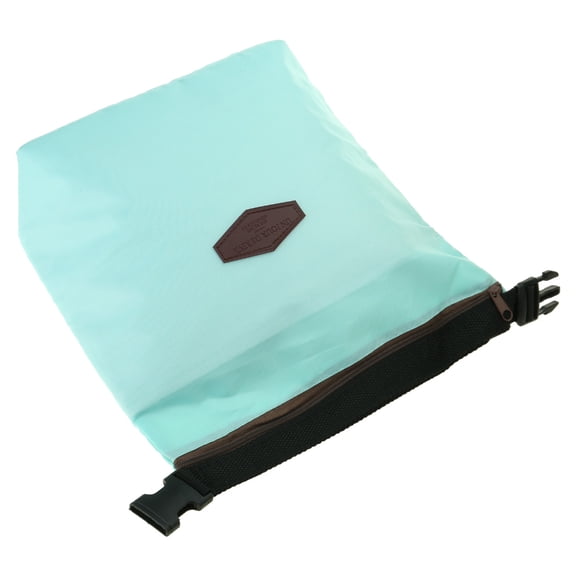 Thermal Insulated Lunch Pouch Zippered Small Cooling Bag Waterproof Nylon Food Storage-lightblue-lightblue