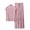 Pink, variant on Lopecy-Sta Summer Pajamas for Women Summer Home Wear Cooling Pajamas Matching Summer Sets Loose Solid Color High Neck Sleeveless T-Shirt Lounge Set Women