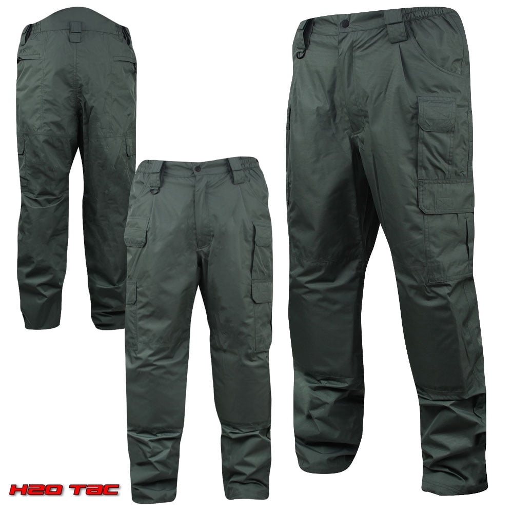 H2O TacWear Pants Waterproof/Breathable (38x32)- Green, Size: One Size