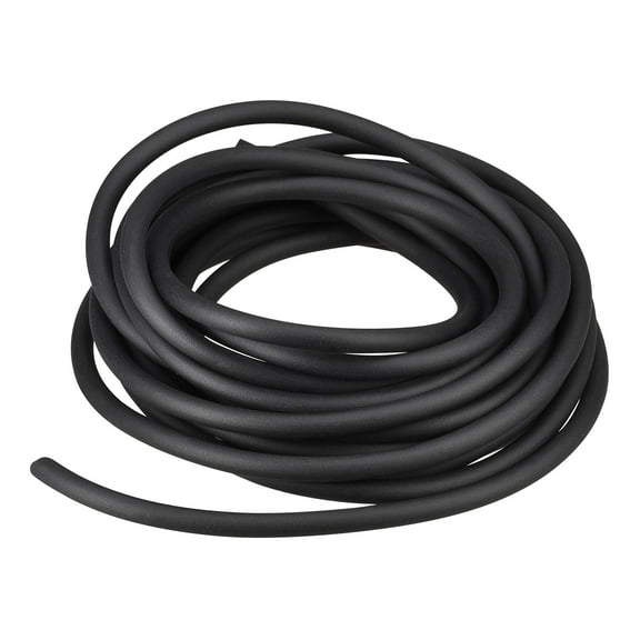Solid Rubber Cord Tubing 10ft 4mm Dia Matte Black Rubber Tube for DIY Craft Making