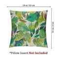 thumbnail image 4 of nygtbtfer Throw Pillow Covers Leaves Nature Plants Country Tree Leaf Green Cozy Velvet Washable Square Pillow Covers Set of 2 Living Room Bedroom Cushion Pillowcases White, 4 of 7