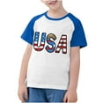 thumbnail image 3 of CFLVAEK USA Shirts for Kids 4th of July Patriotic Tees Casual Short Sleeve Raglan Tshirts Indenpendence Day Crewneck T Shirts 13 Years, 3 of 8