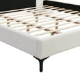 thumbnail image 5 of Christopher Knight Home Boucle Upholstered King Platform Bed with Reading Lights and Headboard Shelves, White, 5 of 9