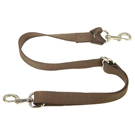 

89AI 1 X 52 Hilason Horse Tack 2 Ply Tie Down Strap W/ Nickel Snap Brown