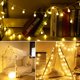 thumbnail image 4 of Guirnalda de luces de 3M, luces de cadena de bolas, 20 bolas pequeñas impermeables, iluminación de decoración interior y exterior con pilas, para el hogar, festival, blanco cálido JM, 4 of 5
