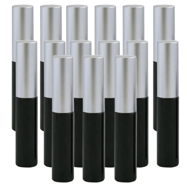 Delineador de Ojos VentDepot 15 pzas Negro con tapa Plateada Plástico AS + ABS 3.5ml-4ml