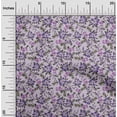 thumbnail image 2 of oneOone Tissu Polyester Spandex Violet Clair Floral Rétro Matériel de Robe Tissu Imprimé Tissu au Mètre 56 Pouces de Large, 2 of 5