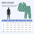 thumbnail image 4 of Naloa Trucks And Excavators Men’s Pajamas Set - Long Sleeve Button Down Sleep Shirt and Pajama Bottoms Sleepwear Set-, 4 of 7