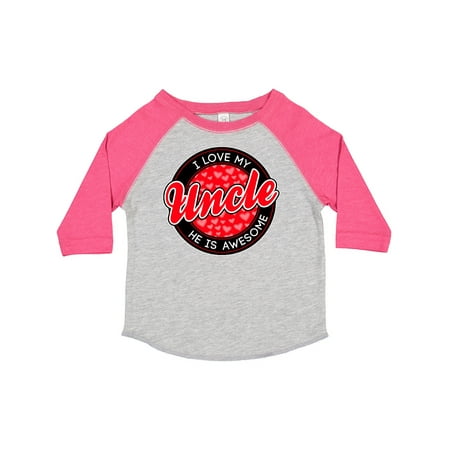 

Inktastic I Love My Uncle Gift Toddler Boy or Toddler Girl T-Shirt
