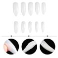 thumbnail image 3 of EeaseCA 600pcs Artificial Nail Tips Water Drop Shape Nails Full Cover Fake Nails, 3 of 7