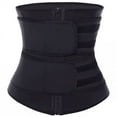 thumbnail image 2 of Sweat Waist Trainer for Women Two Belts, Neoprene Workout Corset Waist Trainer Cincher Trimmer Shaper Zipper, 2 of 8