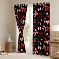 thumbnail image 3 of Erosebridal Bowknot Kids Black Out Curtains, Cute Cherry Curtains Pack of 2 (42x63 Each), 3 of 6