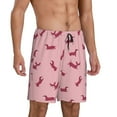 thumbnail image 2 of Balery Dachshund Dog Puppy Pantalones cortos de pijama de punto de algodón para hombre con cinturilla y bolsillos-XX-Large, 2 of 6