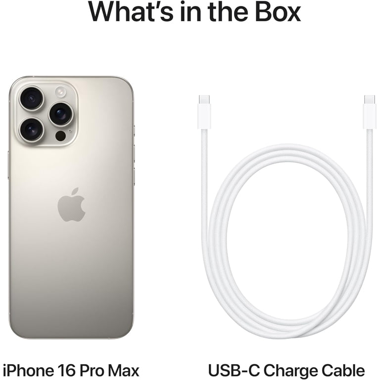 Apple, Restored iPhone 16 Pro Max, 256 GB, Natural Titanium