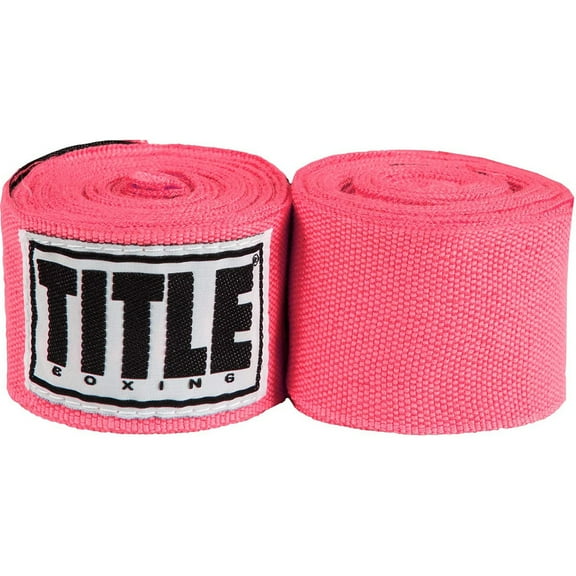 Title Boxing 180" Semi Elastic Mexican Handwraps - Neon Pink
