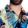 thumbnail image 5 of Football Men's Short Sleeve Beach Shirts, Casual Button Down Poplin Printed Summer Tops - Unisex, 5 of 6
