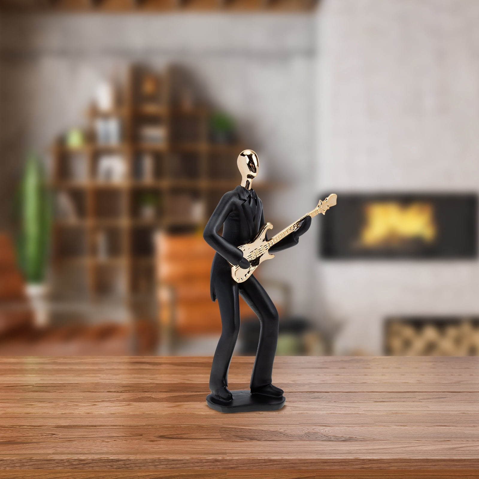 Resin Musical Instrument Figurine Model Decorative Band Statue Collectible Home Decor