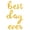 Gold, variant on Cursive Script Letter Balloons - BEST DAY EVER 16" Inch Alphabet Letters Foil Mylar Balloon Engagement or Bachelorette Party Banner (Rose Gold)
