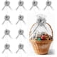 thumbnail image 1 of 10 lazos de Navidad grandes para envolver regalos, árbol de Navidad para decoración de boda y coronas (plata B), 1 of 4