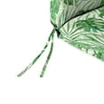 thumbnail image 4 of Jordan Manufacturing 44" x 22" Bryann Tortoise Green Tropical Rectangular Outdoor Chair Cushion with Ties and Hanger Loop, 4 of 13
