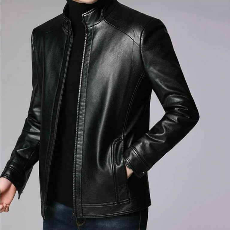 ジャケット・アウター REVERSIBLE FAKE LEATHER JACKET 71t41zAklmL._UY350_.jpg